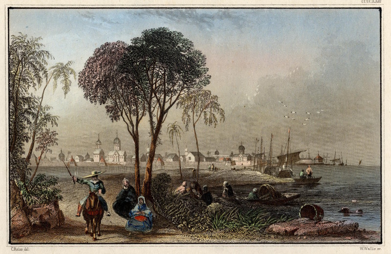 afbeelding van prent Batavia van C. Reiss, W. Wallis (Jakarta)