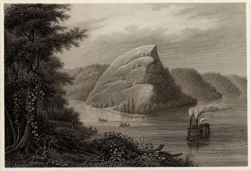 afbeelding van prent Cap A l´Ail (Mississippi River) van nn (Mississippi)