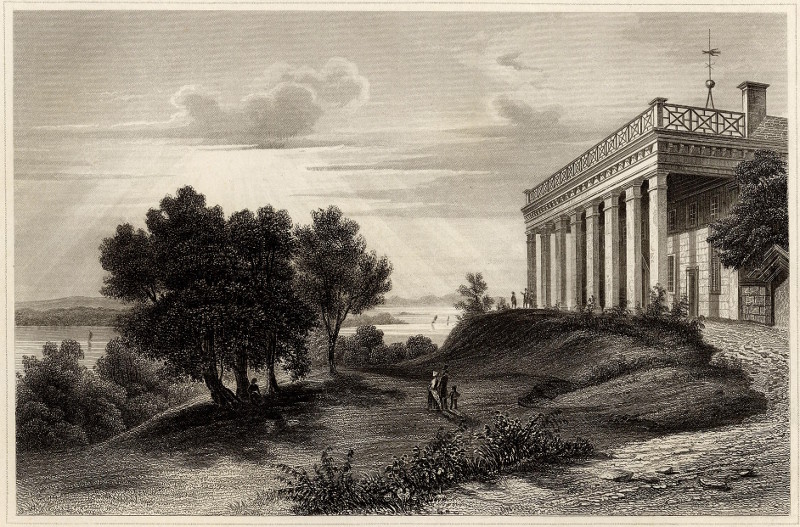 afbeelding van prent Washington´s house, Mount Vernon van nn (Mount Vernon)