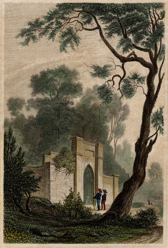 afbeelding van prent Das Grab Washington´s van nn (Mount Vernon)