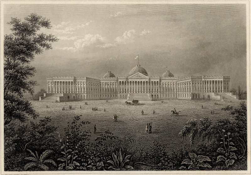 afbeelding van prent Das neue Capitol (Washington) van nn (Washington)