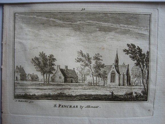 afbeelding van prent S. Pancras bij Langedijk van Abraham Rademaker (S. Pancras bij Langedijk)