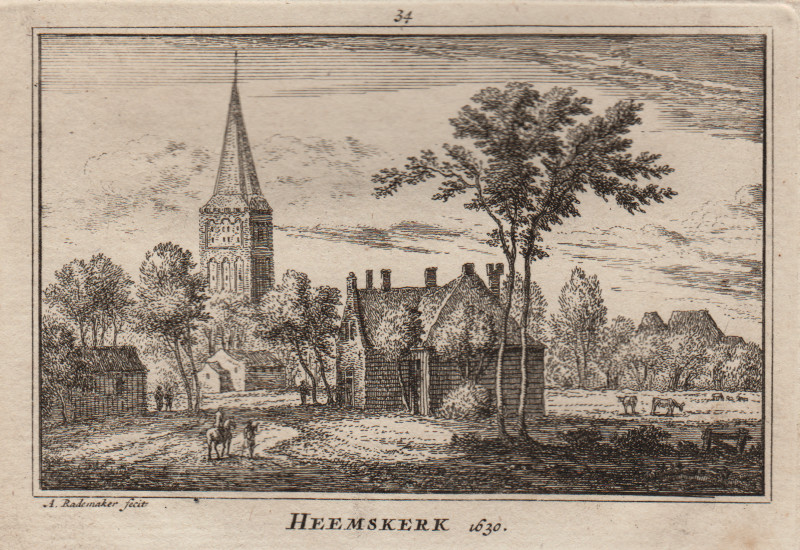 afbeelding van prent Heemskerk; 1630 van Abraham Rademaker (Heemskerk)