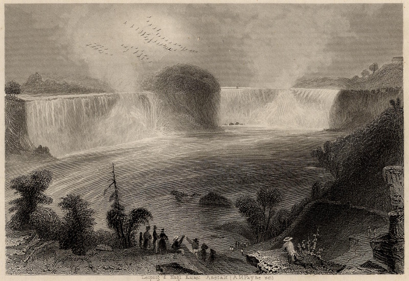 afbeelding van prent Der Fall des Niagara vom Clifton House aus van A.H. Payne (Niagara Falls)