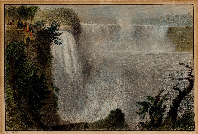 afbeelding van prent Niagara Falls van W.H. Bartlett, J. C. Bentley (Niagara Falls)