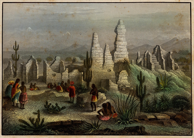 afbeelding van prent Casas Grandes (Mexico) van nn (Casas Grandes, Paquime)
