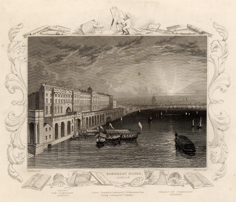 afbeelding van prent Somerset House, London van W. Tombleson, H. Winkles (Londen, London)