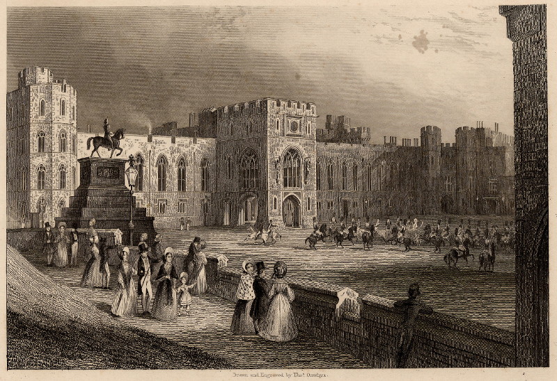 afbeelding van prent State entrance to Windsor Castle  van Thomas Onwhyn (Windsor)