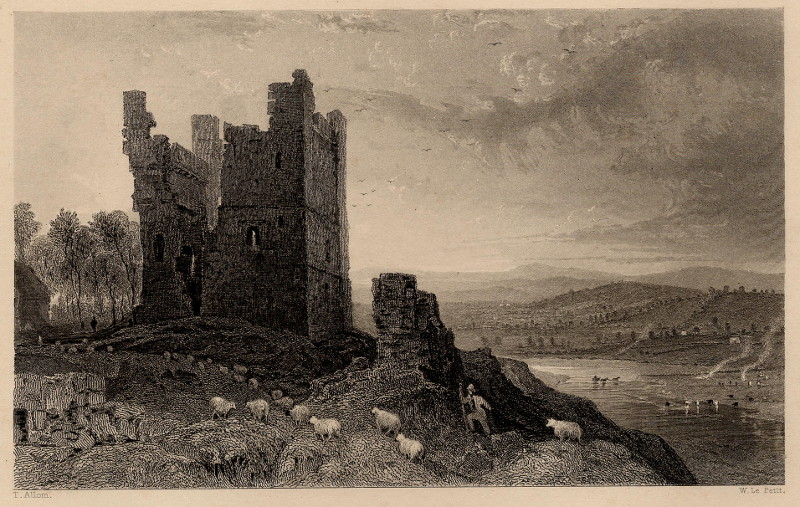 afbeelding van prent Brough Castle, Westmorland van T. Allom, W. Le Petit (Westmorland)