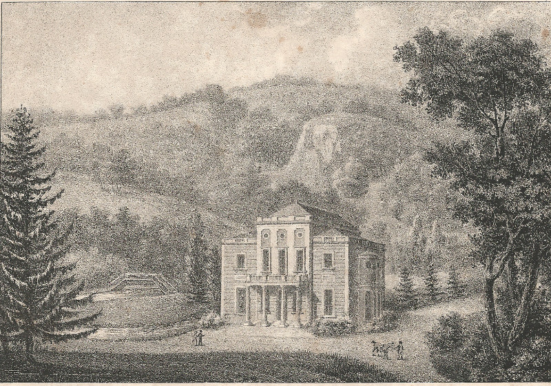 afbeelding van prent Chateau de Juslenville, pres de Spa van J.J. de Cloet (Spa)