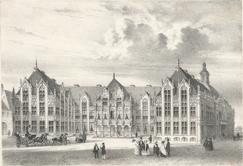 afbeelding van prent Palais de Justice van nn (Luik, Liege)