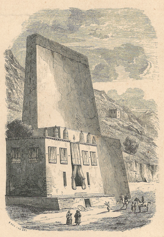 afbeelding van prent Temple de Kugopea (Thibet et Boutan) van E. Breton