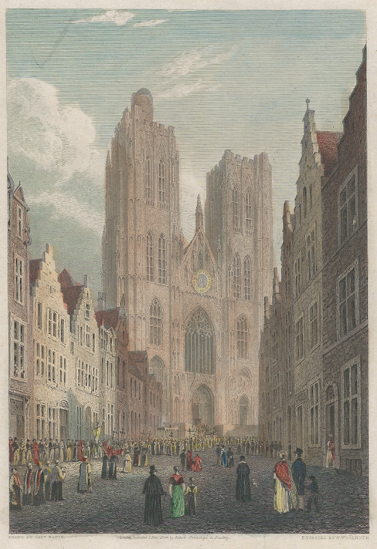 afbeelding van prent Brussel van Captain R. Batty, W. Woolnoth (Brussel, Brussels)