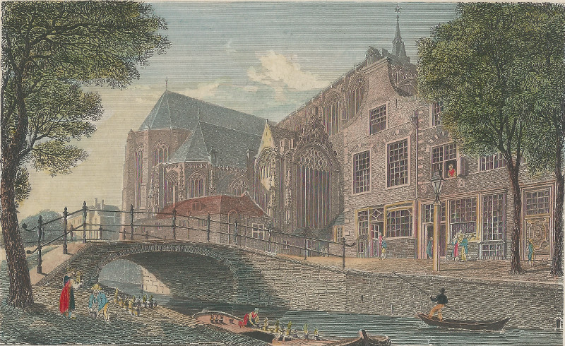 afbeelding van prent Delft van Captain R. Batty (Delft)