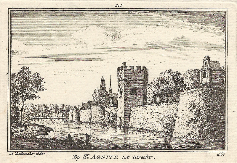 afbeelding van prent Bij St. Agnite tot Utrecht van A. Rademaker (Utrecht)