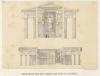 Prent Doorsnede van den tempel van Zeus te Olympia