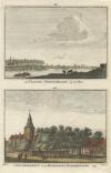 gezicht De Vesting Stevenswaard aan de Maas; &acute;t Gouvernement en de Hoofdwagt te Stevenswaard 1740