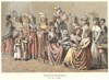 Prent Dames gewaad 18e eeuw 2e helft
