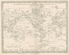 kaart Charta öfver Jorden i Mercators Projection. Derjemte ss. charta öfver Australien och Polynesien.