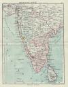 kaart Britsch Indië (Zuid West)