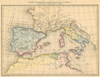 kaart Italië, Zuidelijk Gallië, Hispanië en Africa, bijzonder voor den tijd der Punische oorlogen