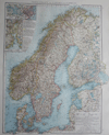 kaart übersichtskarte van Schwedenund Norwegen