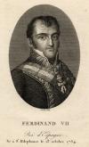 Prent Ferdinand VII Roi d´Espagne