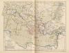 kaart Zuid-Europa en Voor-Azie ten tijde van de Kruistochten; Koningrijk Jeruzalem