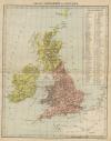 kaart Groot-Brittanie en Ierland