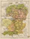 kaart Groningen, Friesland, Drente, Overijsel en Gelderland